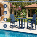 Outdoor Bar Stool 29" Height with Backrest and Armrests