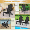 Weather Resistant HIPS Outdoor Adirondack Chair with Cup Holder