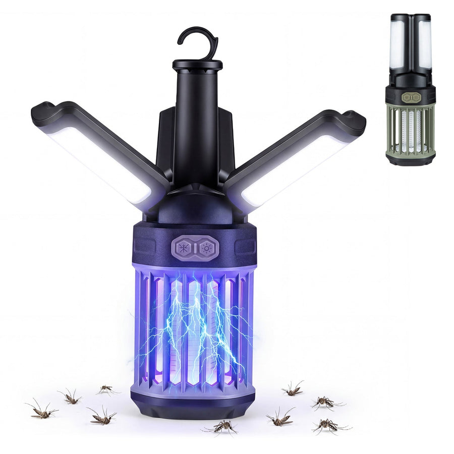 Outdoor Bug Zapper with Foldable Camping Lantern USB