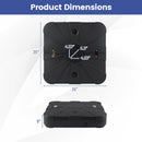 Outdoor Cantilever Umbrella Base Square Water and Sand Fillable Base