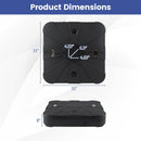 Outdoor Cantilever Umbrella Base Square Water and Sand Fillable Base