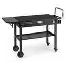 Foldable Grill Cart with 31" Tabletop & Storage Shelf