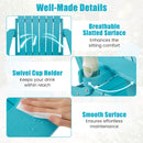 Folding Adirondack Chair with Adjustable Backrest & Cup Holder