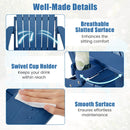 Folding Adirondack Chair with Adjustable Backrest & Cup Holder