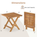 Outdoor Folding Side Table for Small Space and Garden