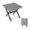 Outdoor Folding Side Table Foldable Weather-Resistant HDPE Adirondack Table