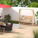 Patio Bundle: Outdoor Furniture Set+Patio Umbrella+Patio Swing+Bistro Set