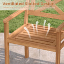 Outdoor Garden Acacia Wood Patio Dining Chairs for Porch