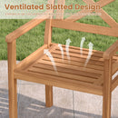 Outdoor Garden Acacia Wood Patio Dining Chairs for Porch