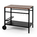 Outdoor Grill Cart with Stainless Steel Top and Storage