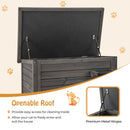 Outdoor Insulated Cat House with All-Round Foam Insulated for Winter-Gray