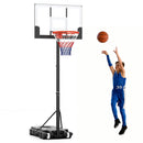3.3-7 Feet Portable Adjustable Outdoor Kids Basketball Hoop Goal System