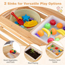 Outdoor Kids Mud Kitchen with Extended Tabletop and Water Tank