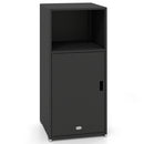 PE Wicker Storage Cabinet with Door and Open Shelf