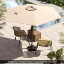 7.5 feet Outdoor Patio Heavy Duty Market Umbrella with Push Button Tilt