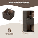 Outdoor Storage Cabinet Patio Wicker Organizer with Drawer