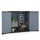 Outdoor Storage Shed 23.5 Cu.ft All-Weather Storage Box with Floor Lockable Door