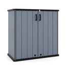 Outdoor Storage Shed 23.5 Cu.ft All-Weather Storage Box with Floor Lockable Door
