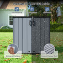Outdoor Storage Shed 23.5 Cu.ft All-Weather Storage Box with Floor Lockable Door
