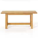 Outdoor Teak Wood Bench for Porch Backyard and Poolside