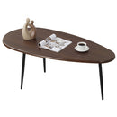 Oval Coffee Table Mid Century Center Table with Sturdy Metal Construction