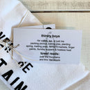 Over The Mountains Tea Towel Thirsty Boy Dish Towel | Cotton Flour Sack Kitchen Towel | 30" x 30"