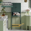 Over The Toilet Storage Cabinet with Fluted Doors