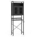 Over-The-Toilet Storage Cabinet with Heavy-Duty Metal Frame 2-door Freestanding
