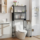 Over-the-toilet Cabinet Bathroom Organizer with 2 Flip-up Cabinets