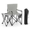 Oversized Camping Chair with Side Table and 2 Storage Pockets