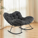 Oversized Egg Papasan Chair with Padded Cushion for Porch