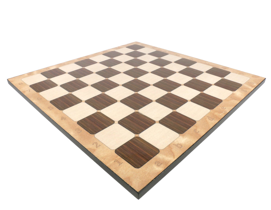 Chess Board - Rustic Walnut Alpha-Numeric Decoupage Board