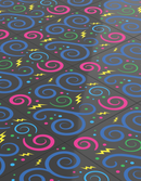 Custom 80's and 90's Arcade Carpet 6x6 Tiles (Swirls) Pack of 10 made with LEGO parts