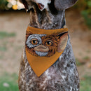 Pet Bandana - Gizmo Face and GREMLINS 1984 Varsity Text Beige/Blue/Yellow