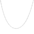 Solid 14K Yellow Gold 2.5mm Paperclip Chain Necklace Unisex 18" Inches