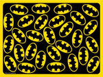 Placemat - Batman Logo Scattered Black/Yellow