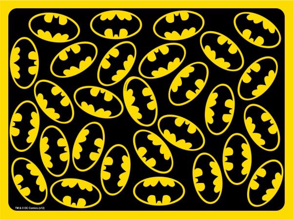 Placemat - Batman Logo Scattered Black/Yellow