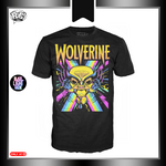 POP! Tees: Marvel, Wolverine (BL) Exclusive