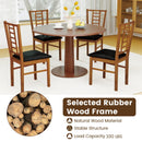 PU Leather Upholstered Wood Dining Chairs Set of 2