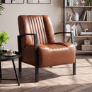 Upholstered Accent Chair with Padded Seat and Armrests