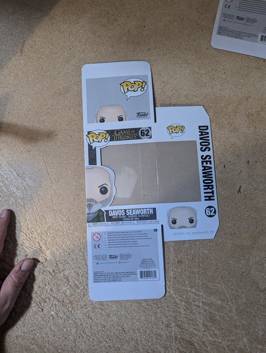 *REPLACEMENT BOX* Pop! Vinyl: Game of Thrones - Davos Seaworth #62