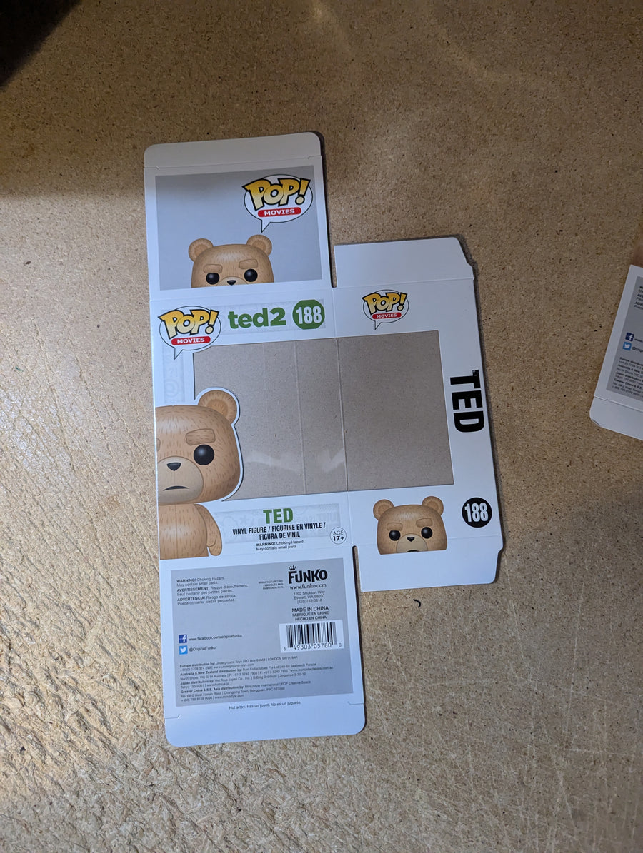 *REPLACEMENT BOX* Pop! Movies: Ted 2 - Ted (Beer Bottle) 188