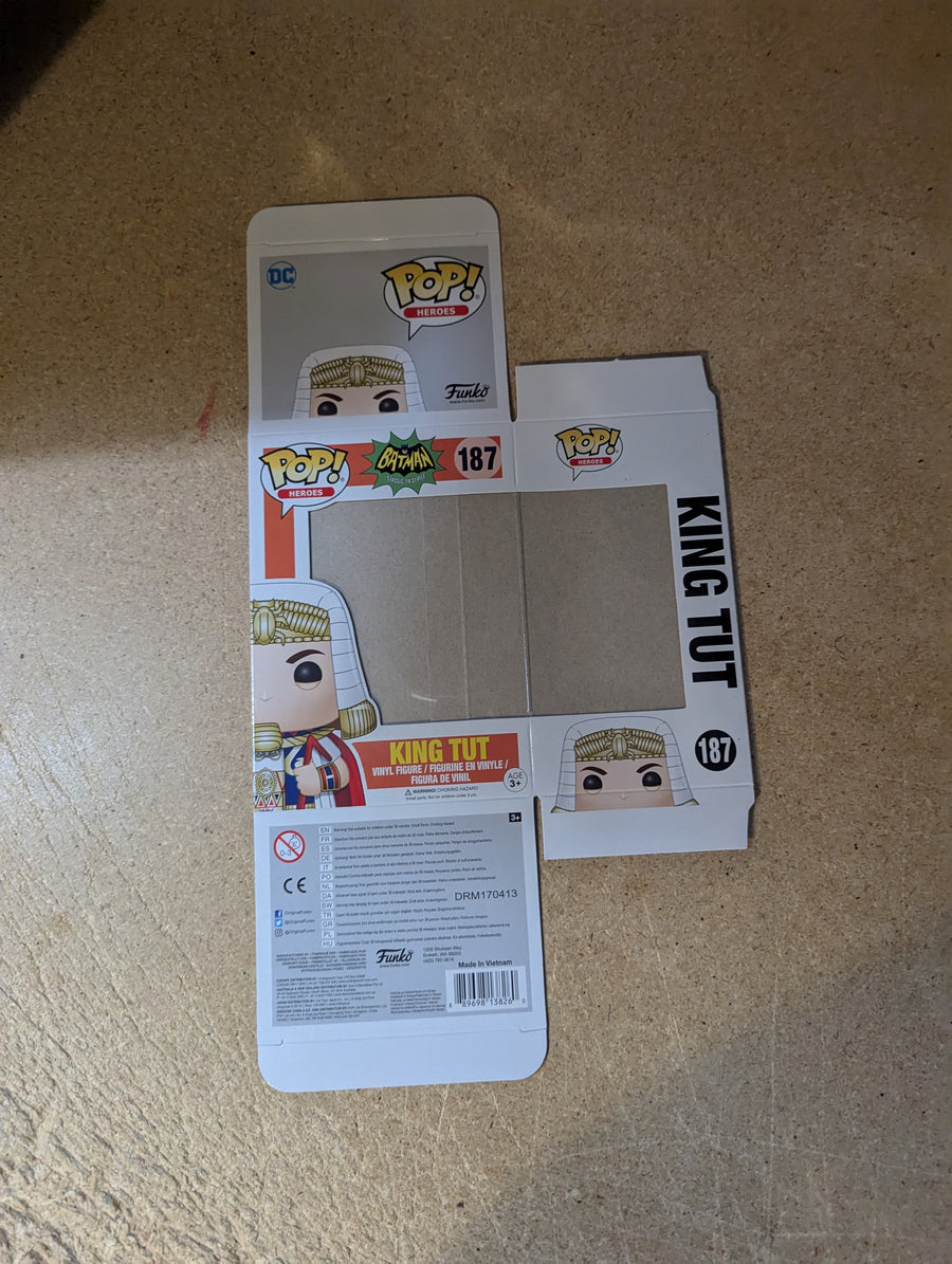 *REPLACEMENT BOX* Pop! Heroes:  King Tut (Classic 1966 TV) 187