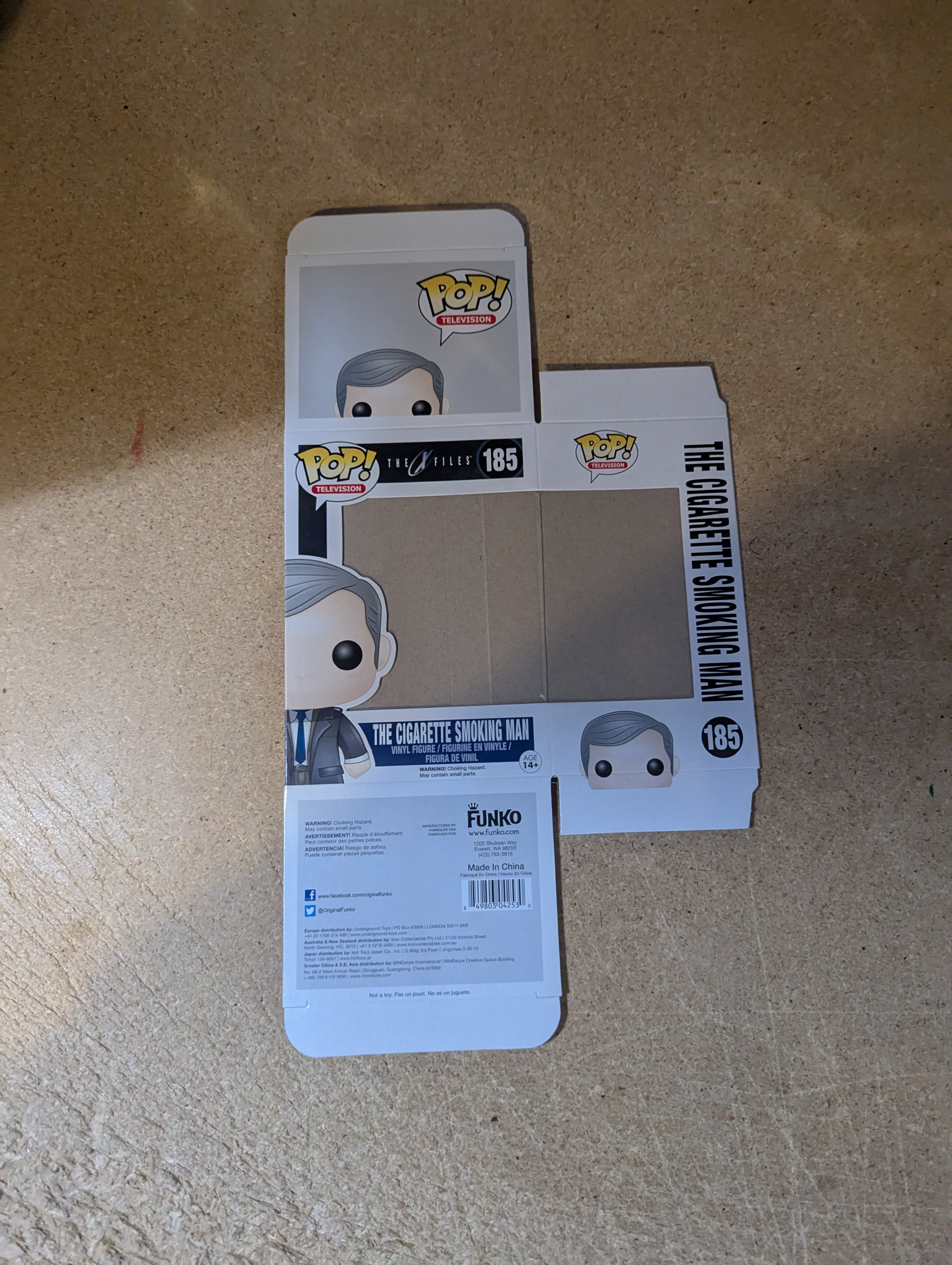 funko pop cigarette smoking man REPLACEMENT BOX* Pop! Television: The X-Files