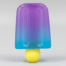Purple to Blue Ice Cream Popsicle (Gelatin Squish)