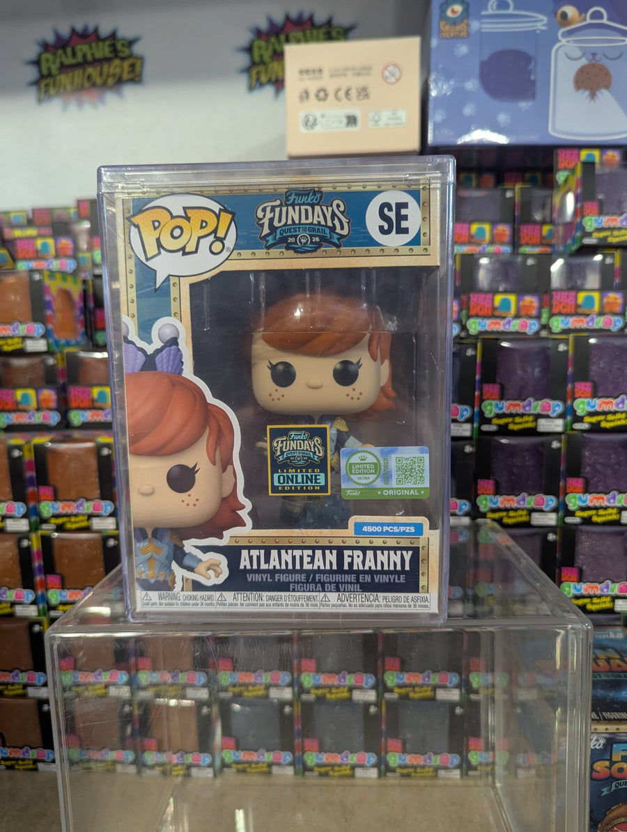 Fundays: Quest for the Grail Online Edition - Franny Funko as Atlantean Franny with Protector & Guaranteed Mint LE4500