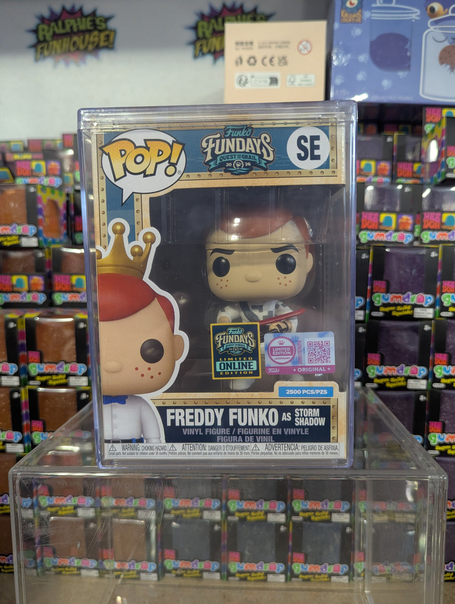 Fundays: Quest for the Grail Online Edition - Freddy Funko as Storm Shadow with Protector & Guaranteed Mint LE2500