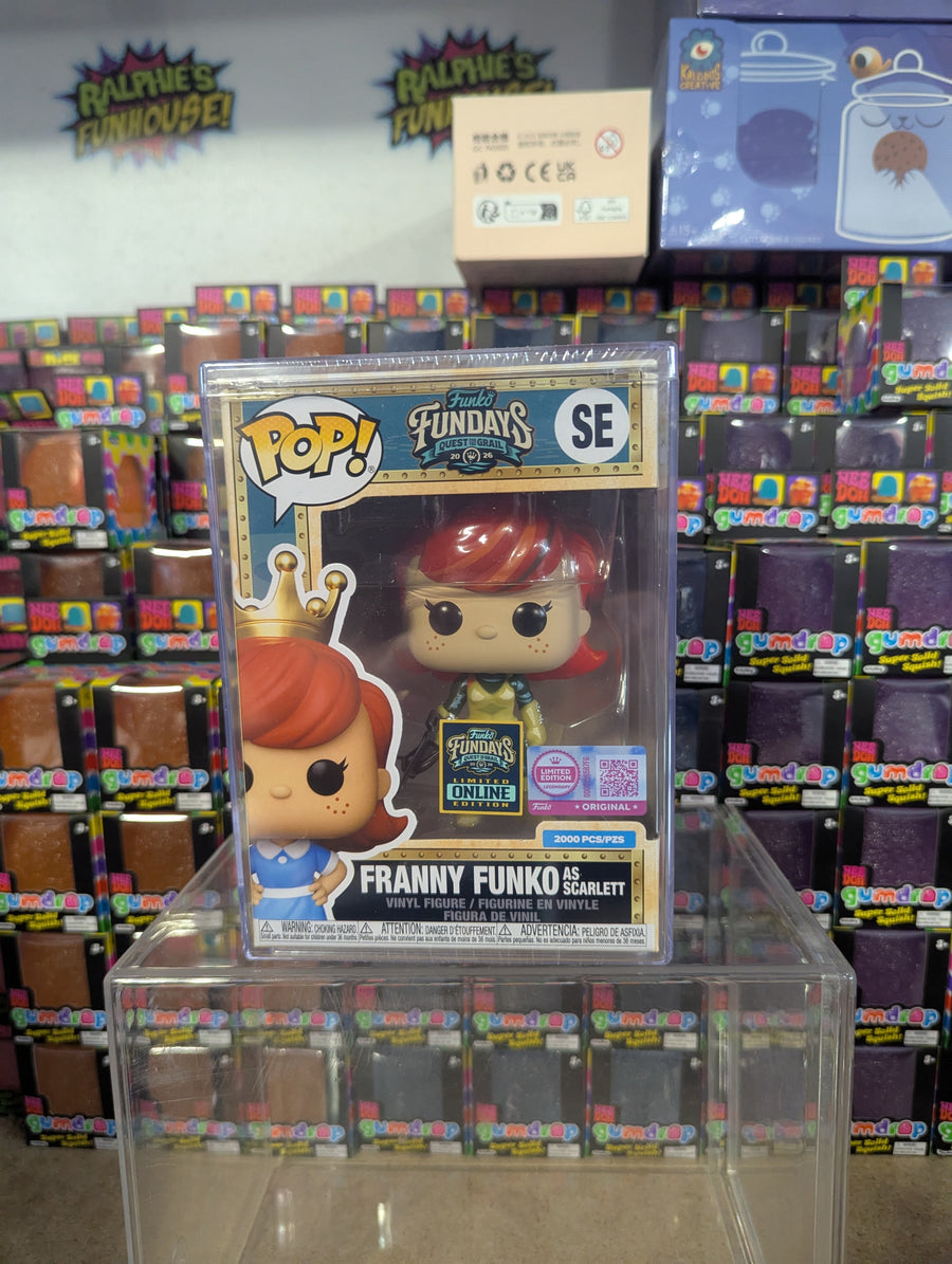 Fundays: Quest for the Grail Online Edition - Franny Funko as Scarlett with Protector & Guaranteed Mint LE2000