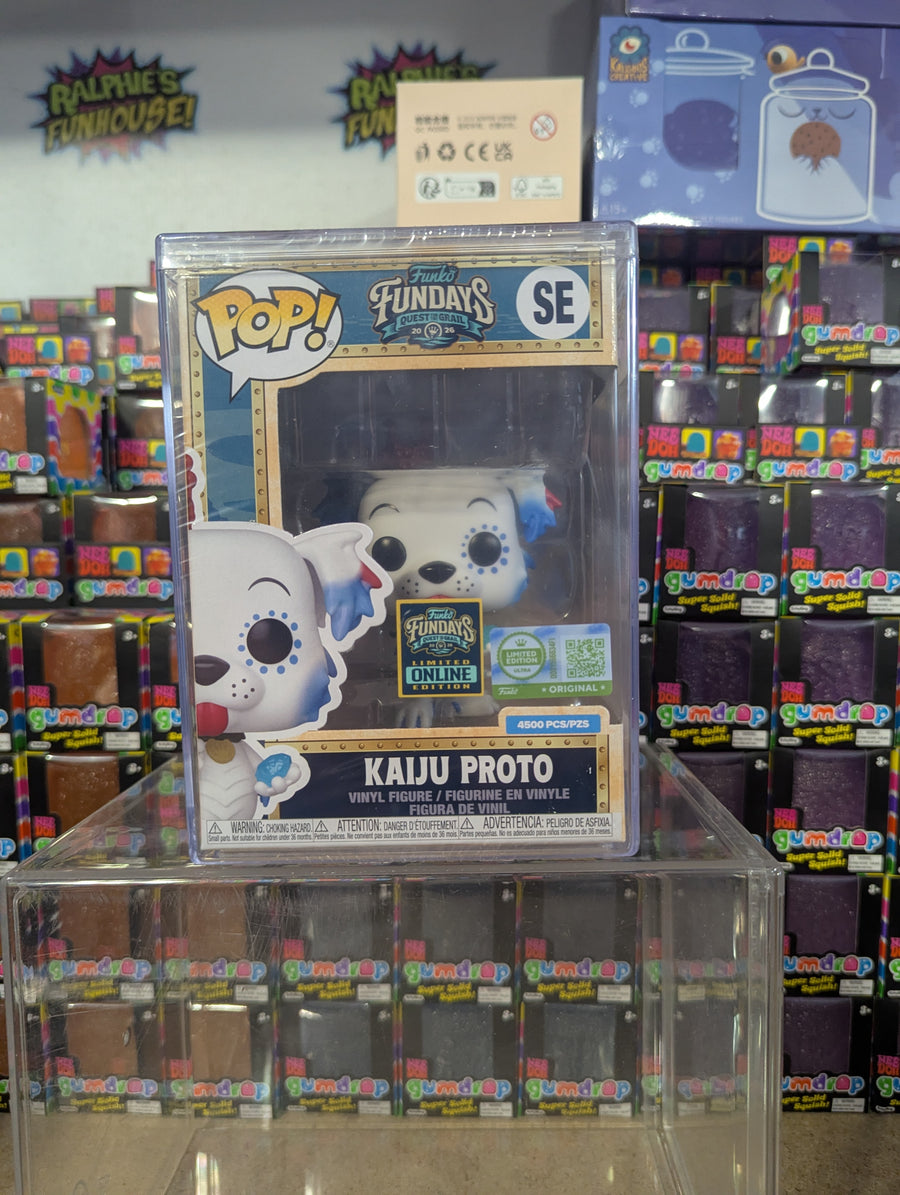 Fundays: Quest for the Grail Online Edition - Proto the Dog as Kaiju Proto with Protector & Guaranteed Mint LE4500