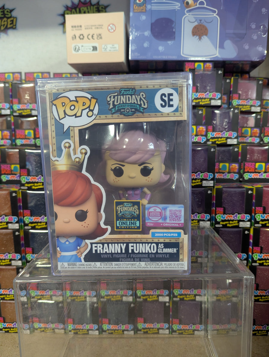 Fundays: Quest for the Grail Online Edition - Franny Funko as Glimmer with Protector & Guaranteed Mint LE2000